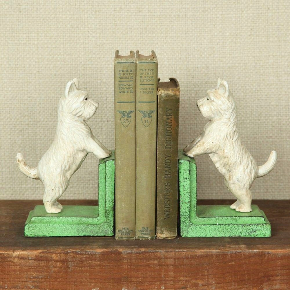 Cast Iron Westie Bookends