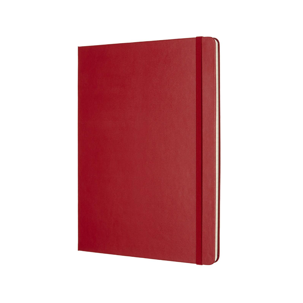 Moleskine Classic Large Hard Cover Notebook Grid - Scarlet Red
