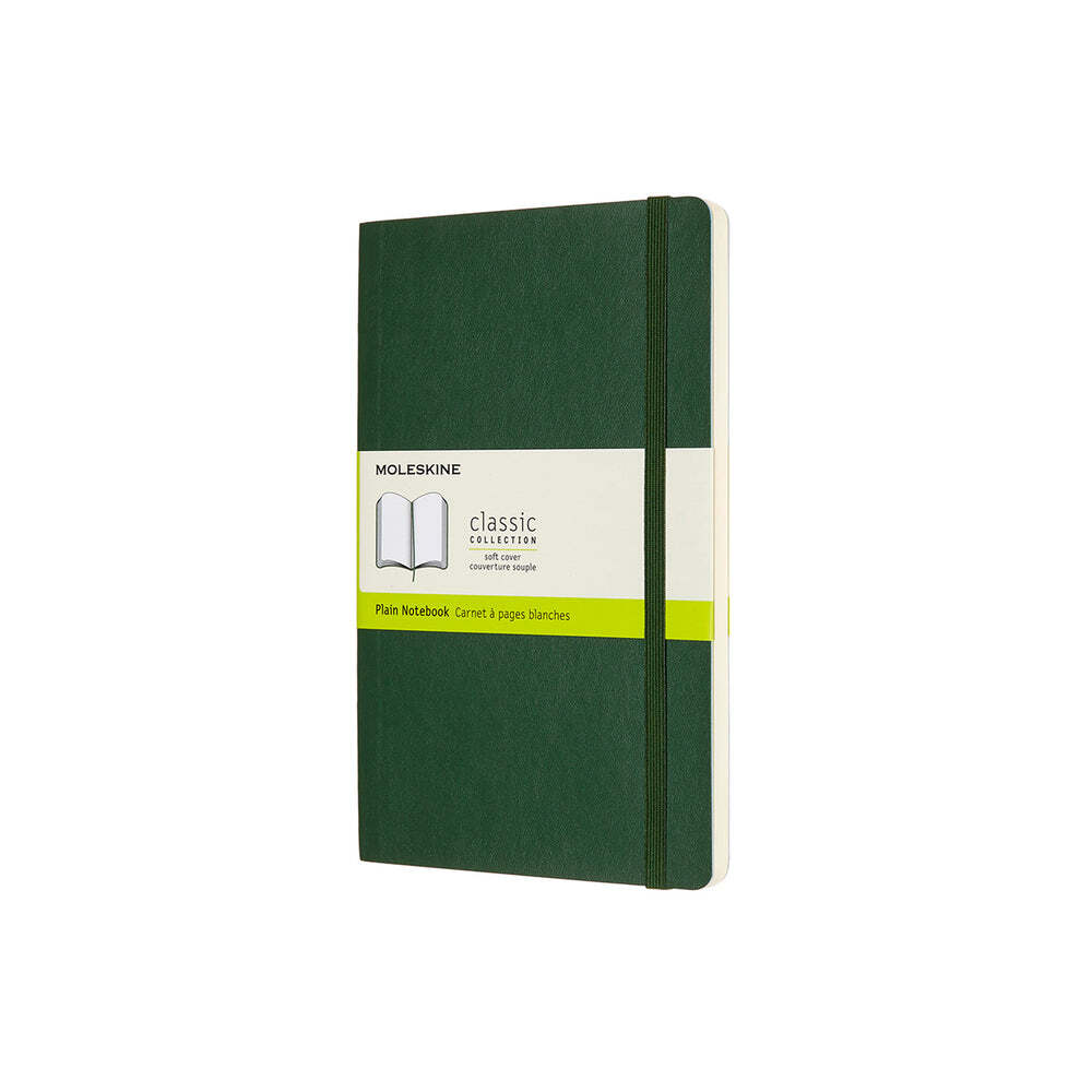 Moleskine Classic Large Soft Cover Notebook Grid - Myrtle Green