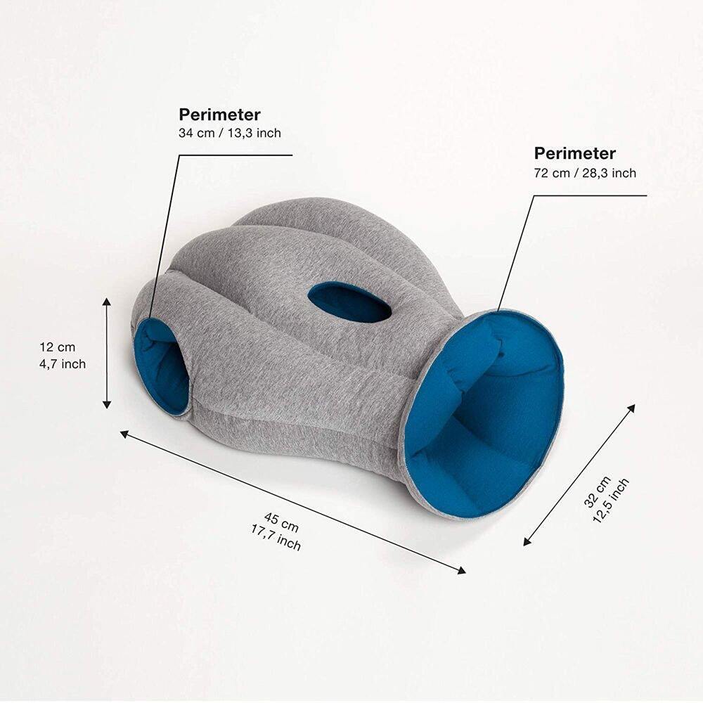 OstrichPillow Original Immersive Travel Pillow Sleepy Blue
