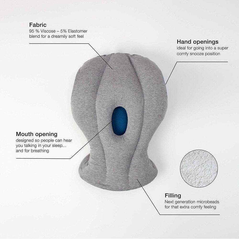 OstrichPillow Original Immersive Travel Pillow Sleepy Blue